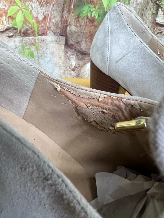 LANDS' END Gray Suede Lace-Up Oxfords, 7B - Picture 8 of 16